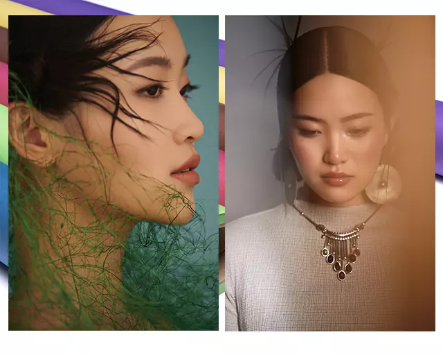 浓淡适宜的创意肖像